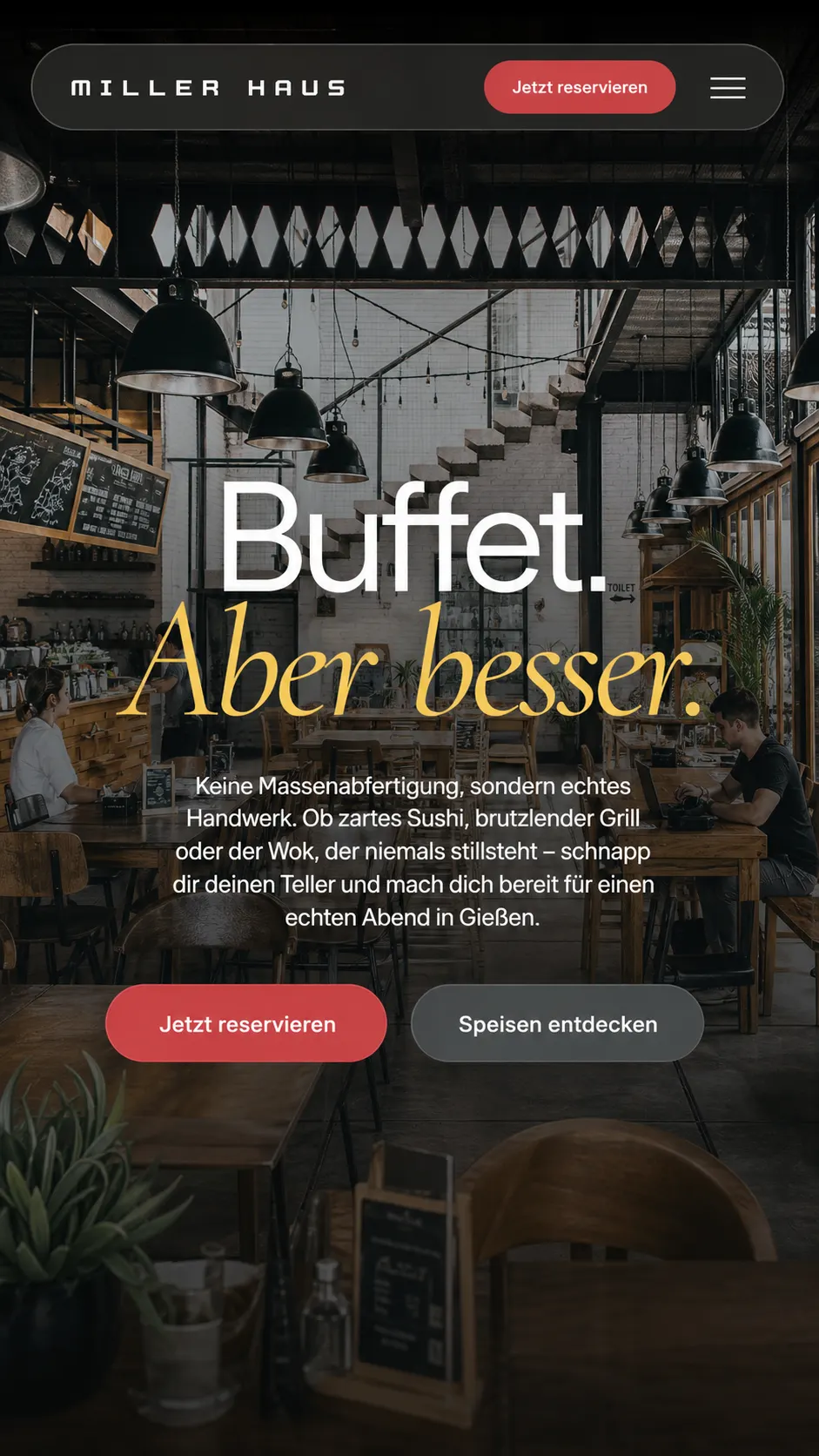 Miller Haus Website preview